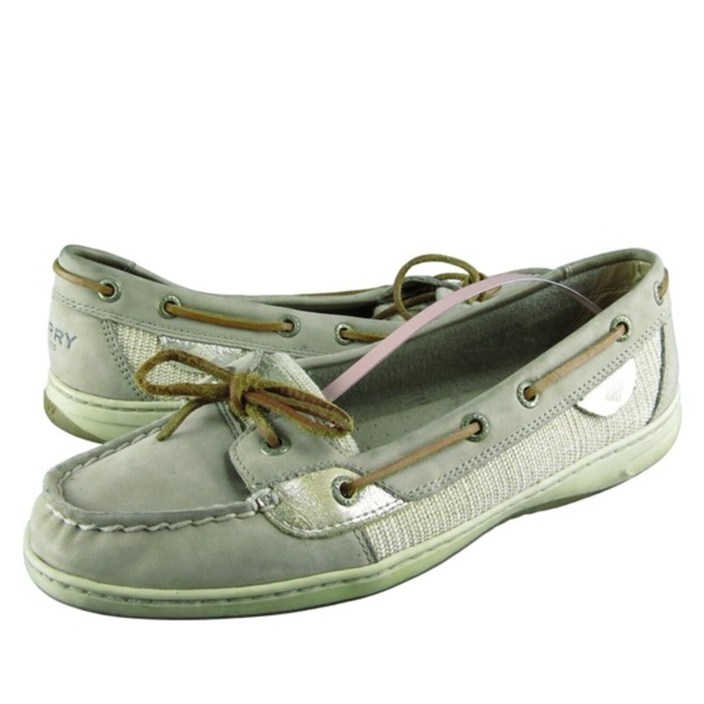 SPERRY Women's Top-Sider Boat Shoe Brown Leather Size 9.5M Gently Used 2025